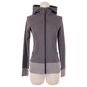 Lululemon Scuba Hoodie Stretch Gray Sz 4